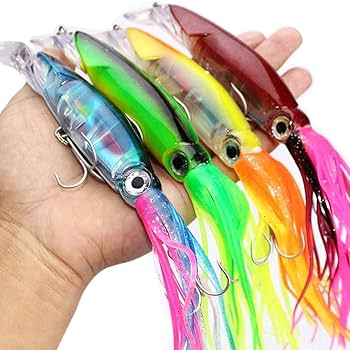 Amazon.co.jp: カジキ イカ 型 ルアー マグロ 6カラー 釣り